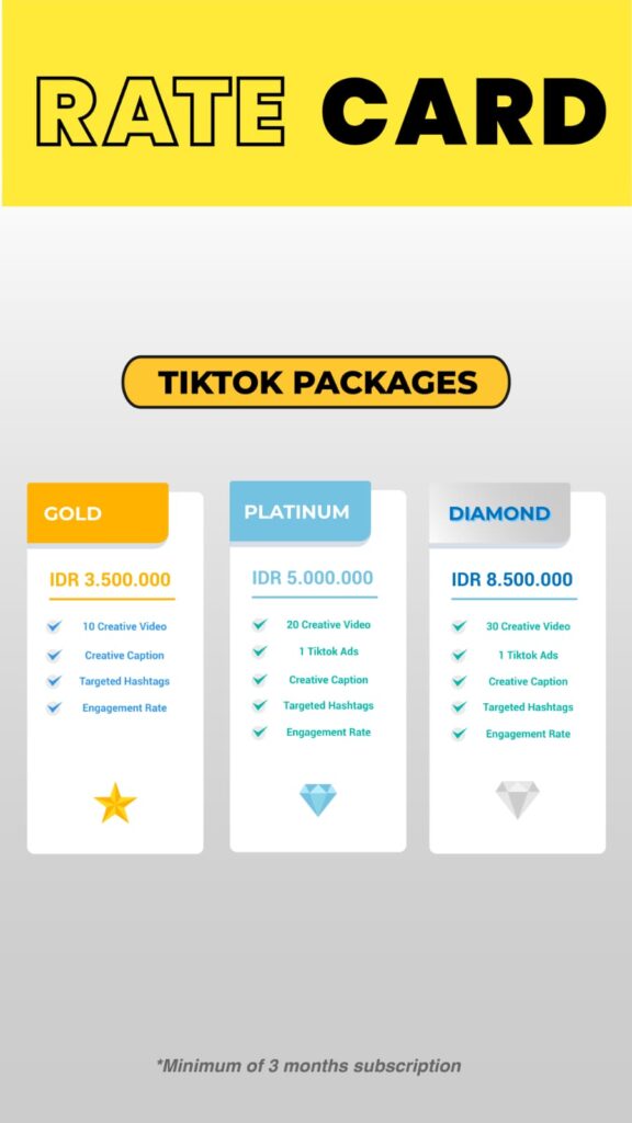 harga sosial management tiktok